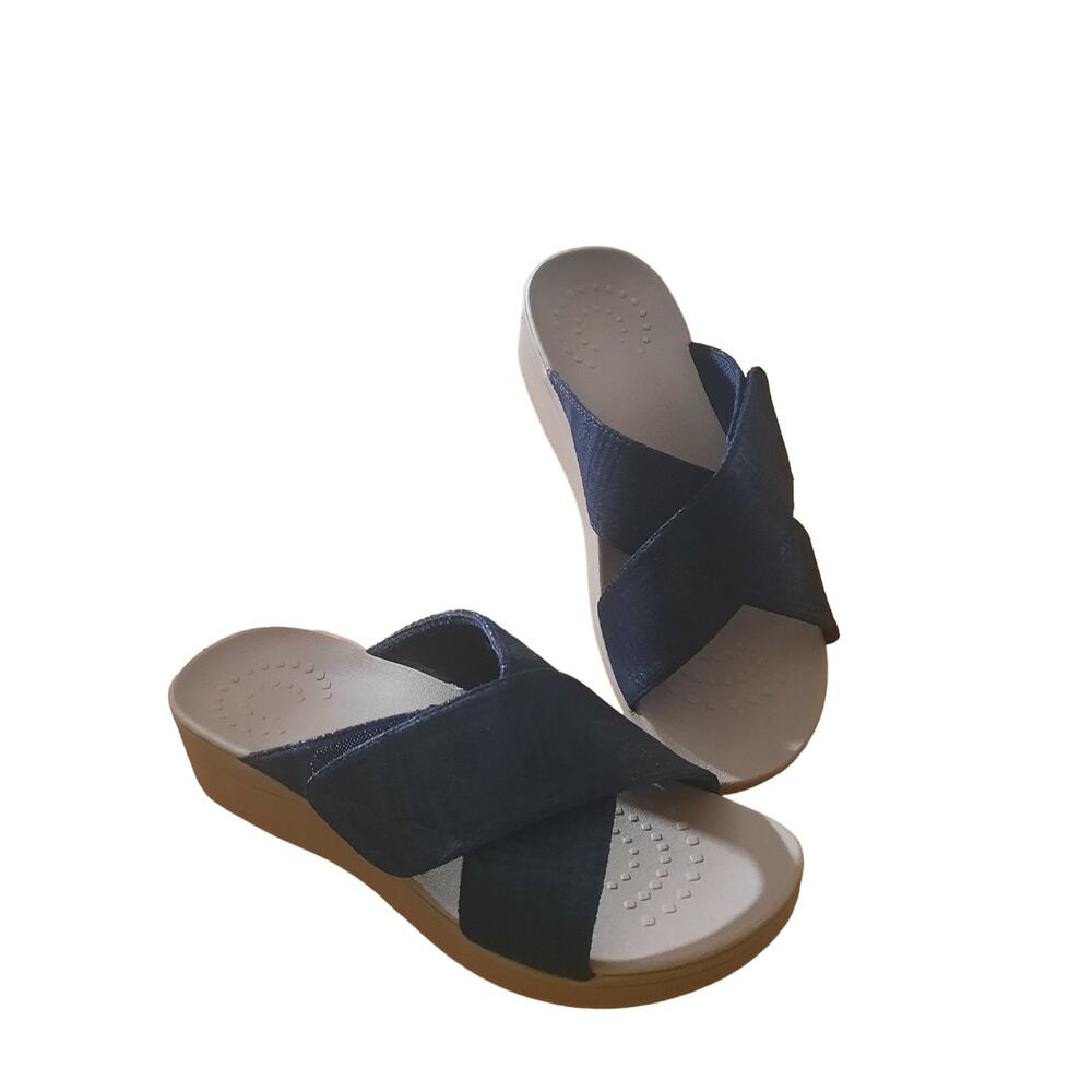 ERGOfoot Womens Adjustable Orthopedic Sandals Anti Slip Outsole Size 8 Like New!